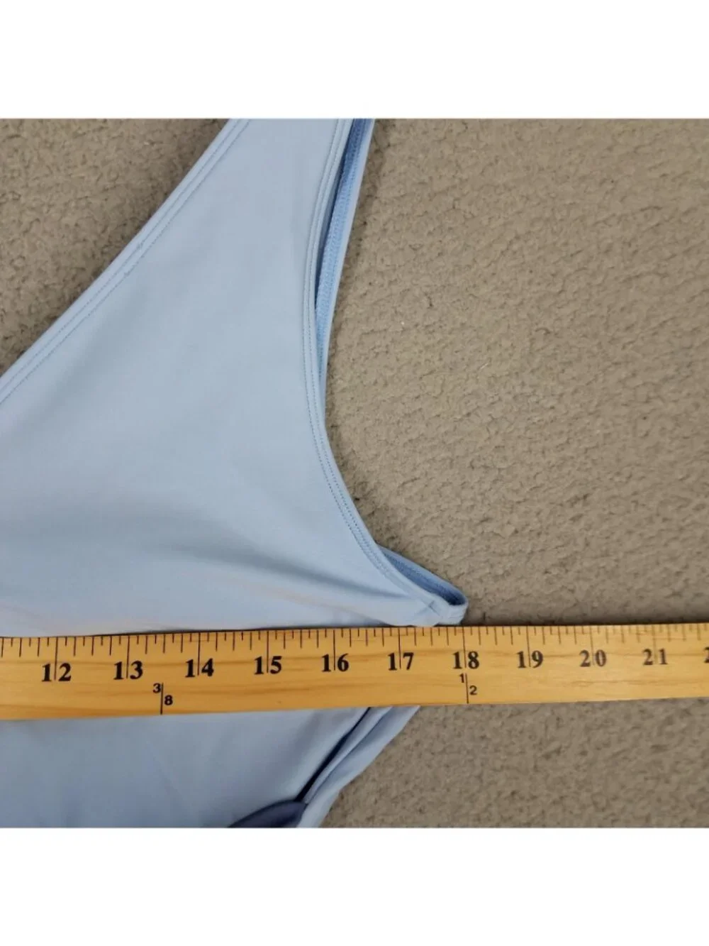 Summersalt One Piece Swimsuit Women's 14 Blue Lightly Lined Deep V-Neck Swim